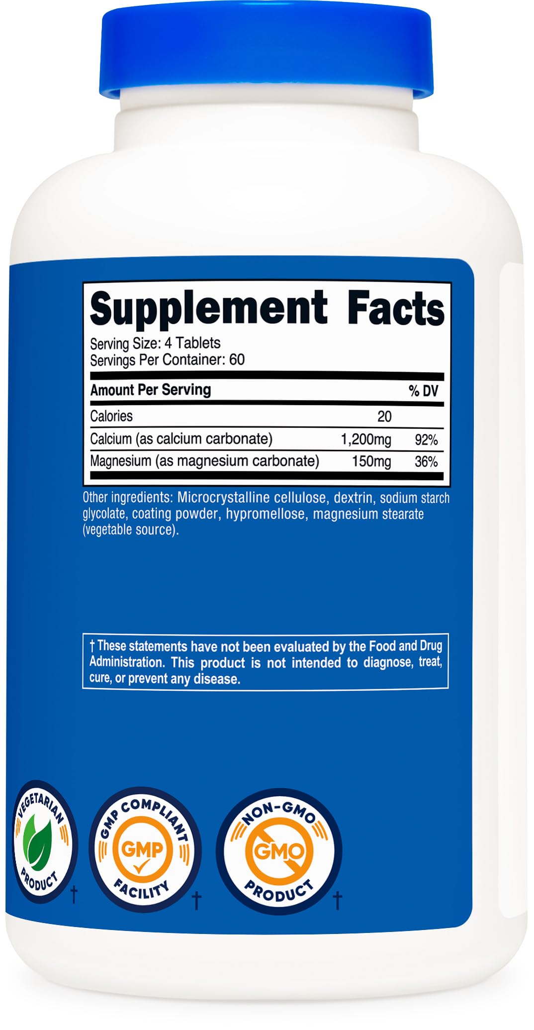 Nutricost package display indicates 60 servings for daily use