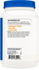 Nutricost unflavored mix appears versatile in beverages with no added flavor.