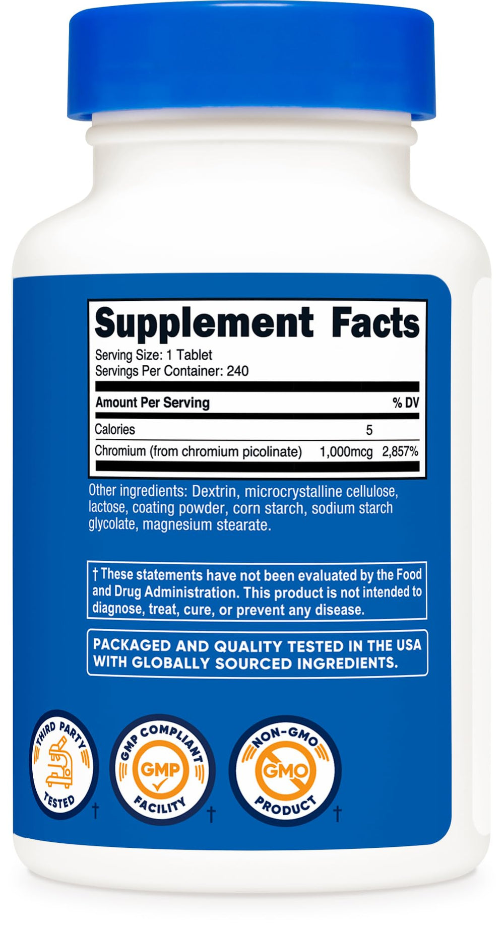 Nutricost facility image signals GMP-compliant and FDA-registered production quality.