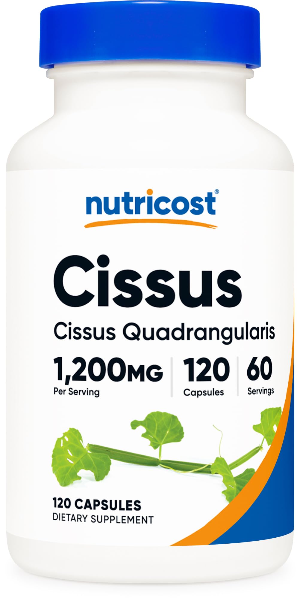 Nutricost Cissus Quadrangularis bottle on display for easy daily supplementation.