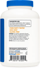 Nutricost citric acid capsules pouring from bottle, perfect for sour beverages