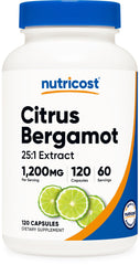Nutricost Citrus Bergamot capsules bottle front for easy daily supplement routine