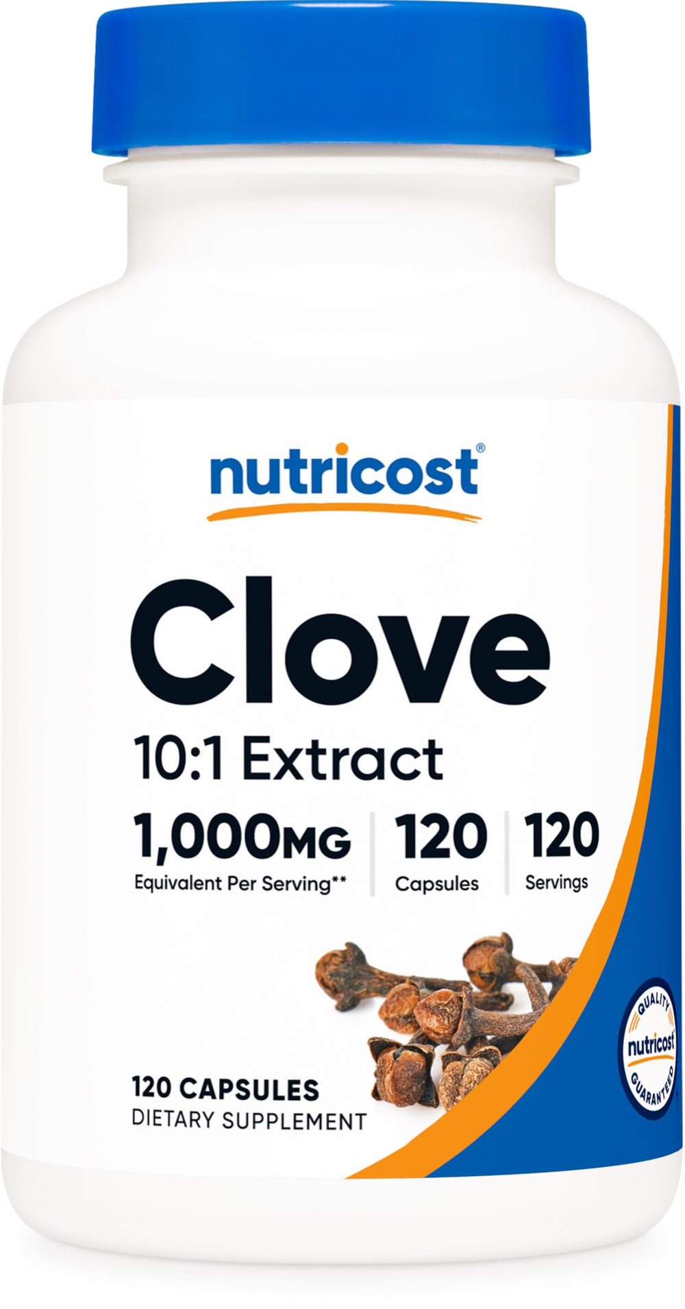 Nutricost Clove 10:1 Extract bottle shows potent aroma for daily spice use.