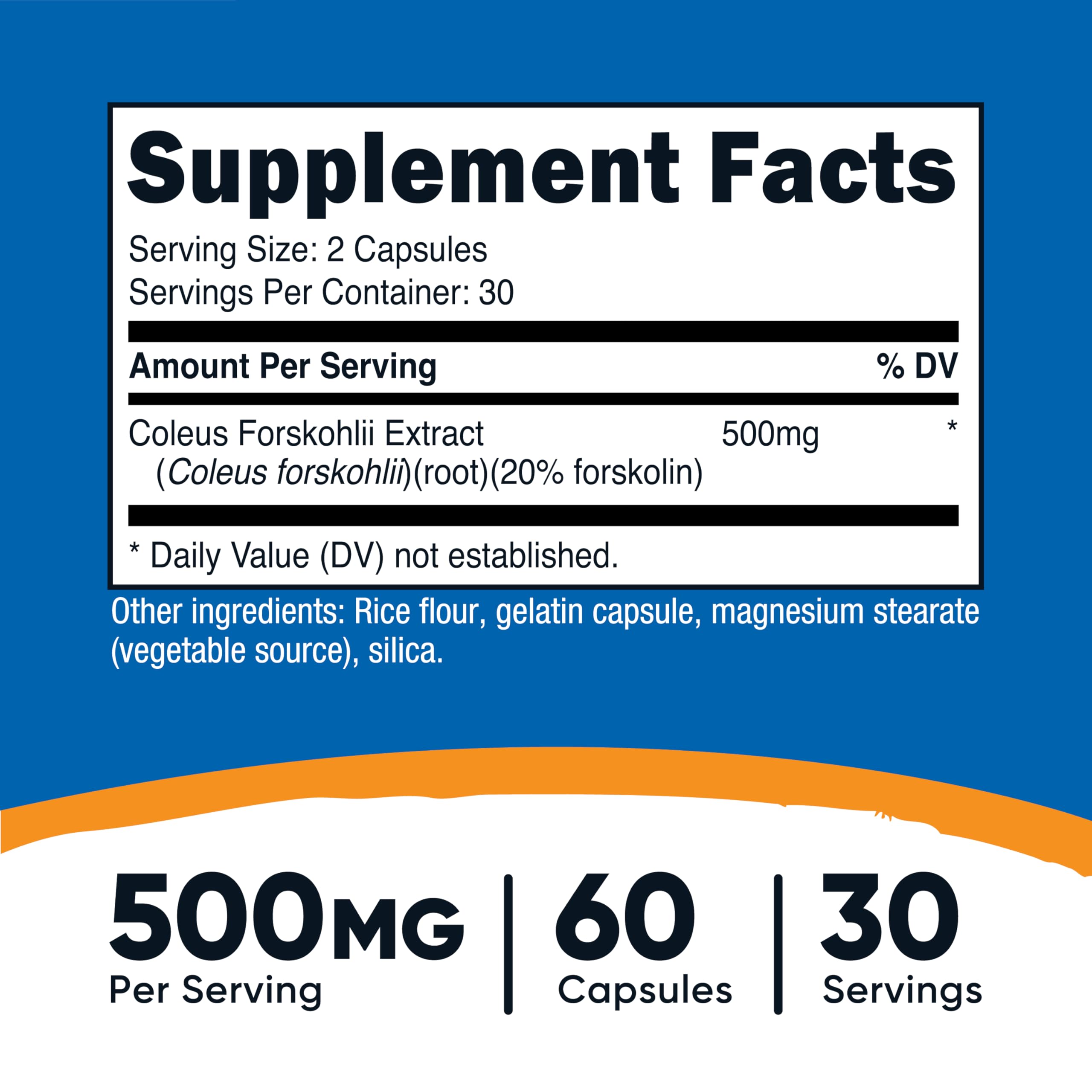 Nutricost capsules close-up shows 500 mg strength for consistent daily use