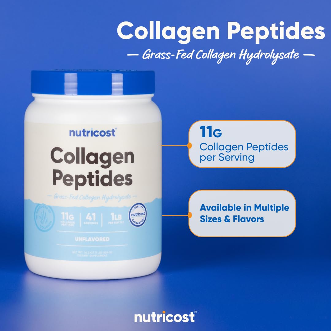Nutricost Non-GMO, gluten-free collagen supports clean ingredients