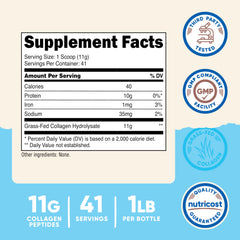 Nutricost Collagen Peptides powder dissolves easily in water for smooth drinks
