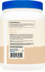 Nutricost Collagen Peptides Vanilla glass highlights versatile use in drinks and recipes.