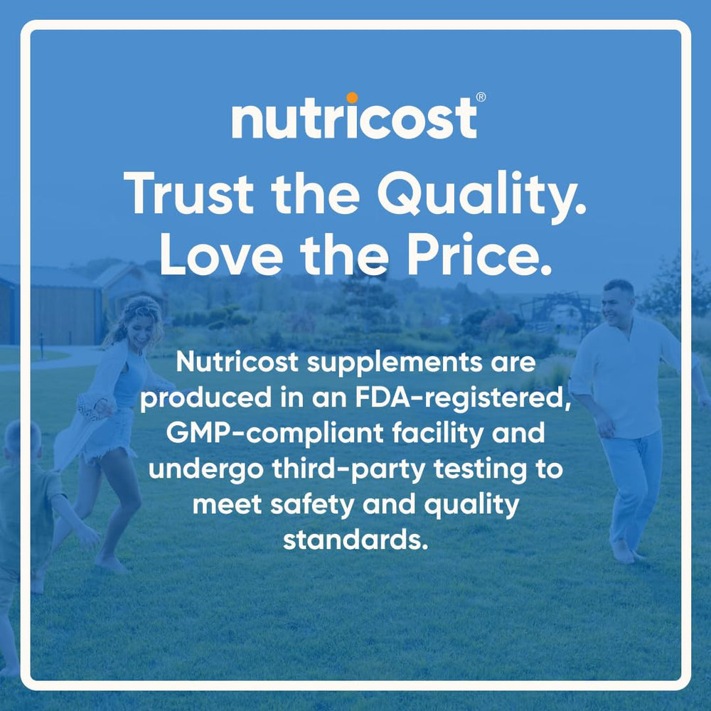 Nutricost Colostrum 1000mg serving prep, two capsules for a session