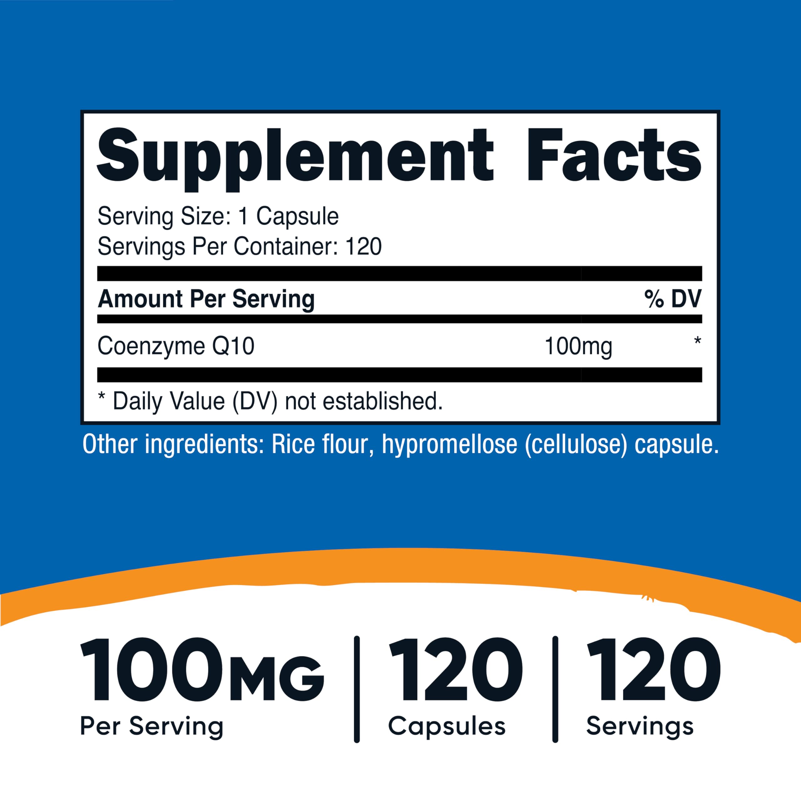Nutricost CoQ10 capsules shown for daily supplementation