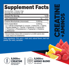 Nutricost Creatine + Aminos measuring scoop indicates precise serving for consistency