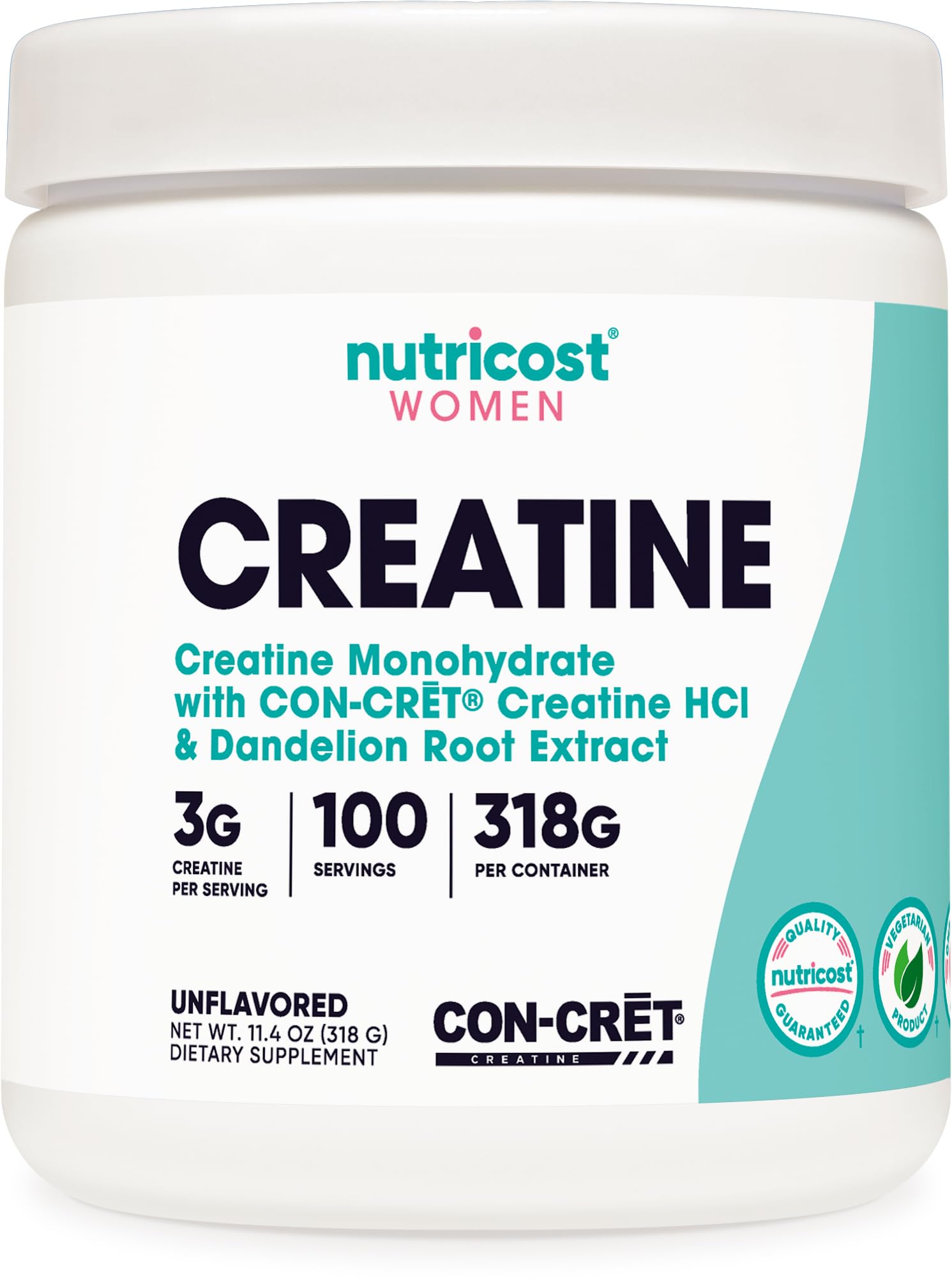 Nutricost Creatine Monohydrate Powder bottle for daily workouts and consistent support.