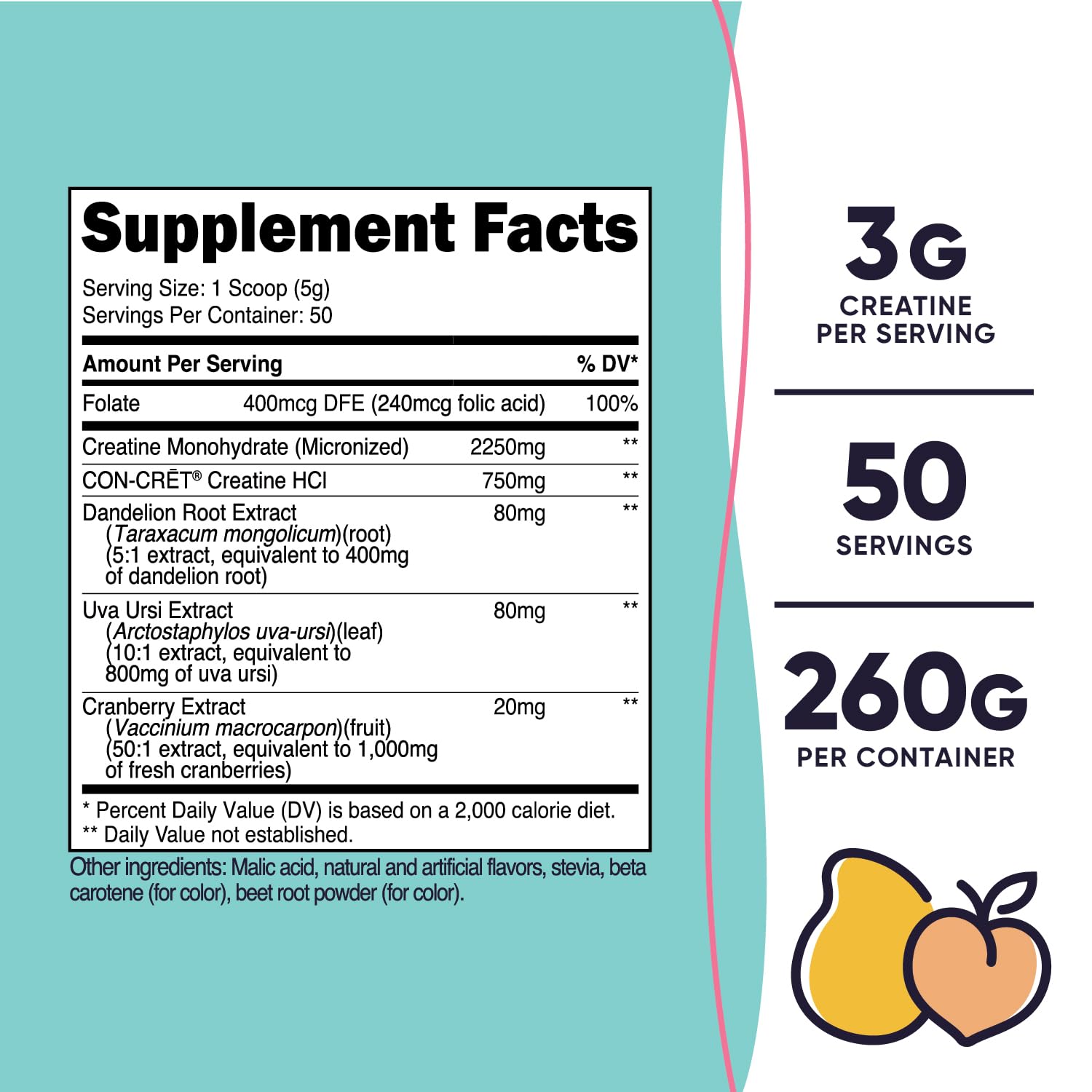 Nutricost Creatine Monohydrate for Women scoop inside for easy dosing.