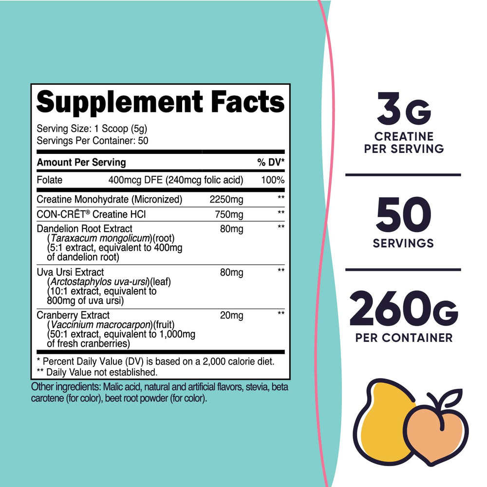 Nutricost Creatine Monohydrate for Women scoop inside for easy dosing.