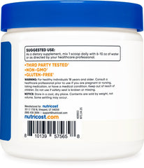 Gluten-free and Non-GMO Nutricost D-Mannose powder label for confidence.