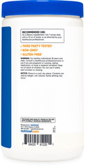 Nutricost DAA label highlights non-GMO and gluten-free features