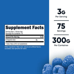 Nutricost DAA powder serving scoop included for precise daily dosing