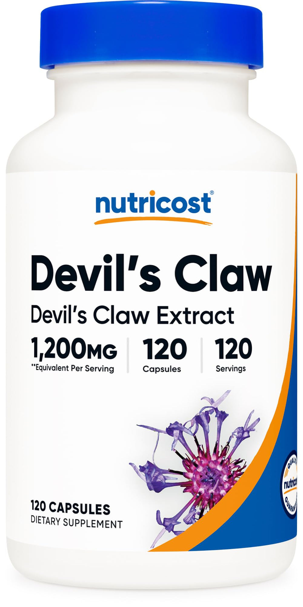 Nutricost Devils Claw 1200mg bottle for daily wellness routine
