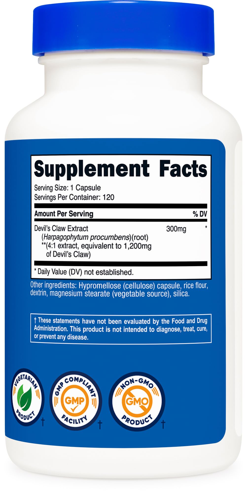 Nutricost packaging beside GMP-certified facility badge, signaling quality production