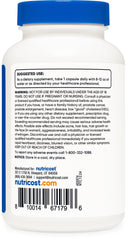Nutricost DHEA 25mg capsules arranged neatly; compact bottle for travel.