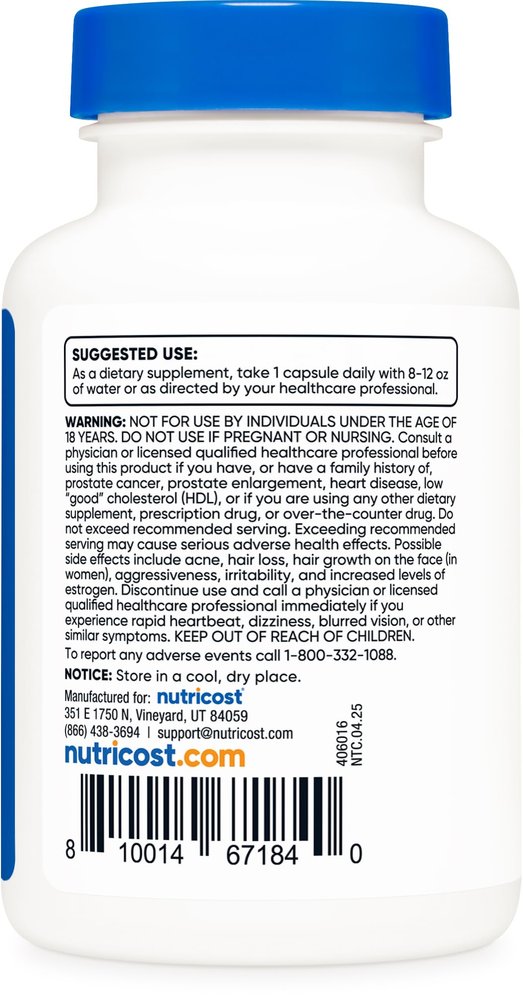 Nutricost DHEA 50mg facility lab image representing GMP and ISO testing.