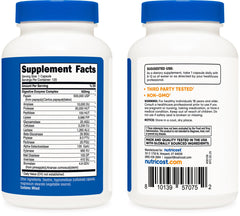 Nutricost Digestive Enzymes bottle pouring capsules for meals.