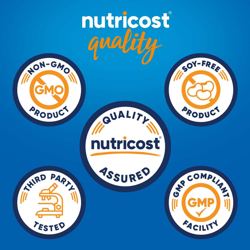 Nutricost Digestive Enzymes label close-up showing potency.