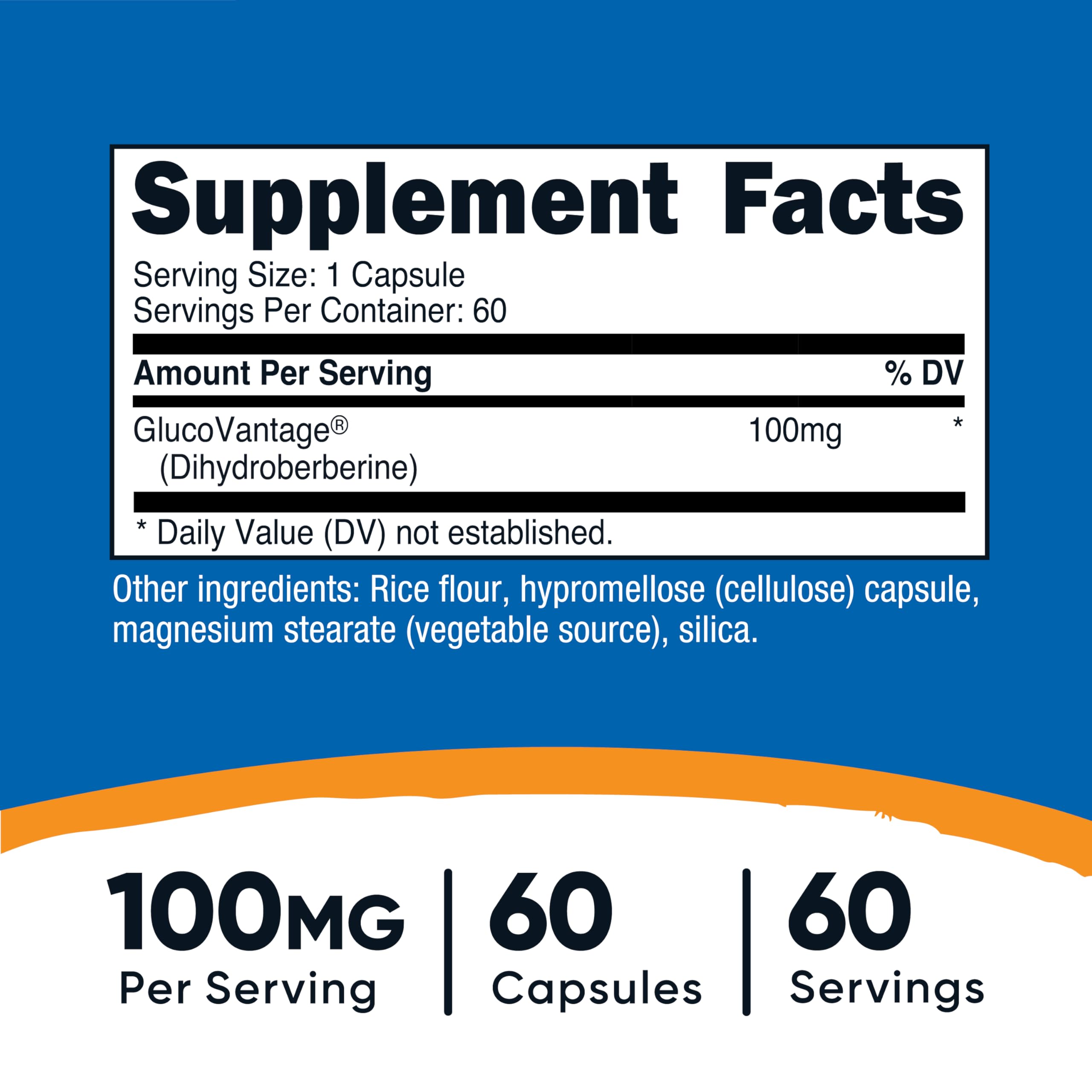 Nutricost Dihydroberberine capsules on counter for easy daily use and routine