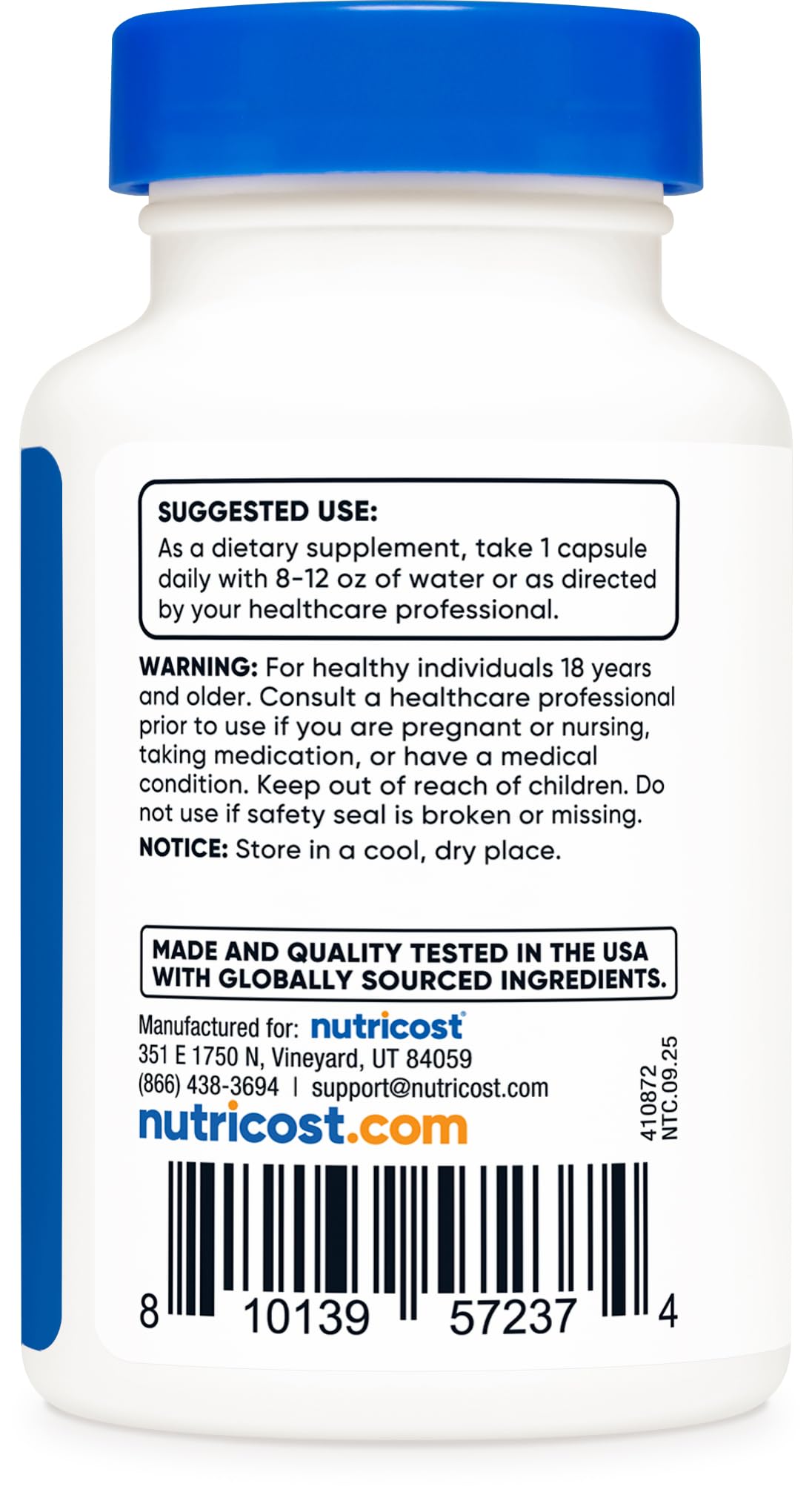 Nutricost Dihydroberberine capsules close-up, easy-to-swallow daily supplement