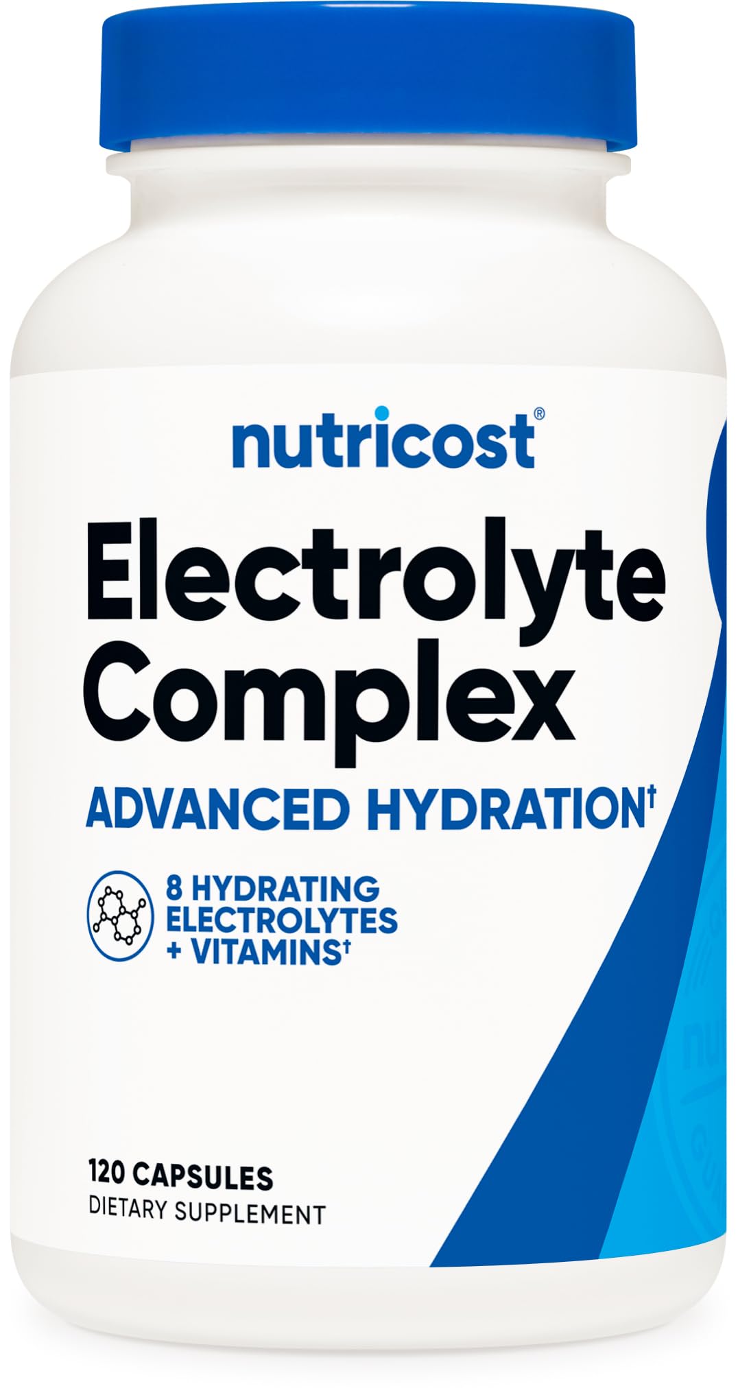 Nutricost Electrolyte Complex Advanced Hydration bottle used during training for steady hydration