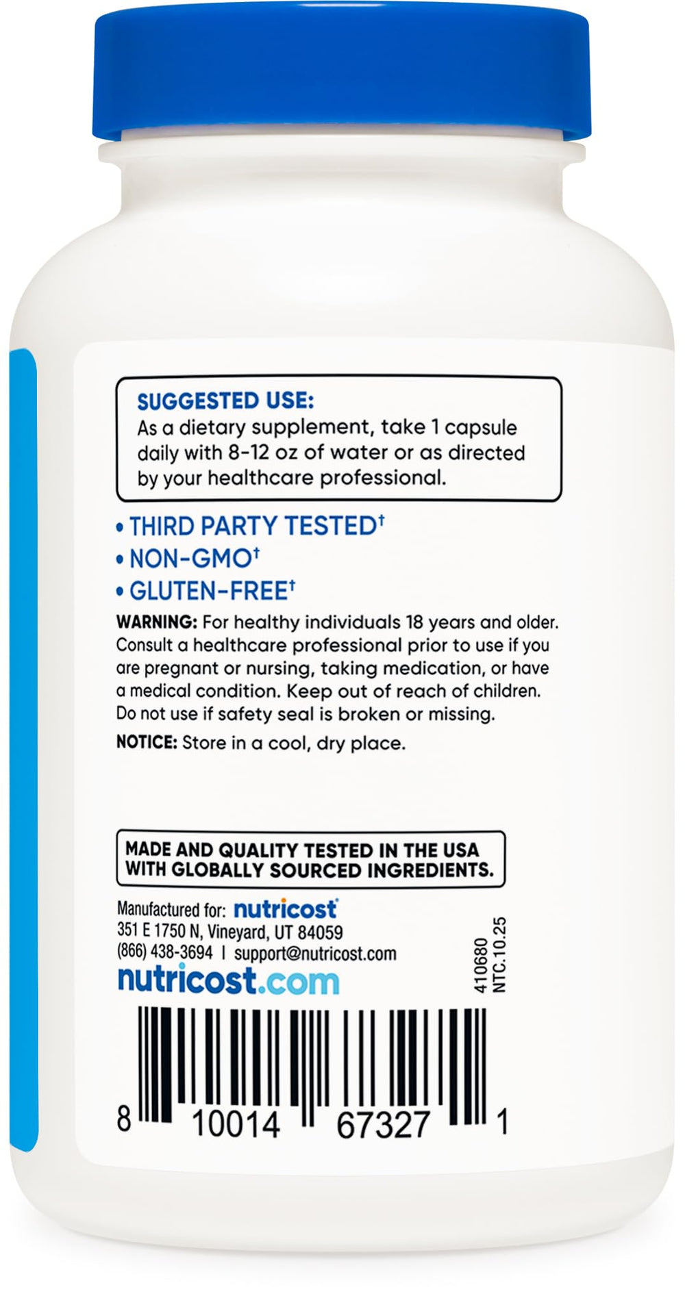 Nutricost Electrolyte Complex Advanced Hydration scoop showing easy portioning