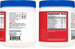 Glass of prepared Nutricost fruit punch electrolyte drink after workout