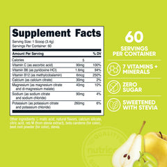 Nutricost Electrolytes Complex Orchard Blast scoop showing easy, accurate serving for consistent hydration.