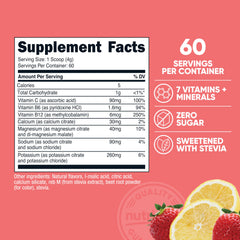 Nutricost Electrolytes Complex Strawberry Lemonade liquid ready for daily hydration.