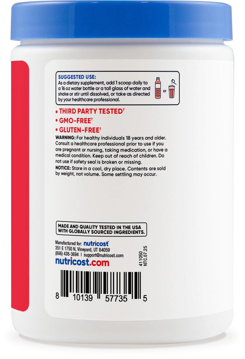 Nutricost Electrolytes Watermelon glass with prepared hydration