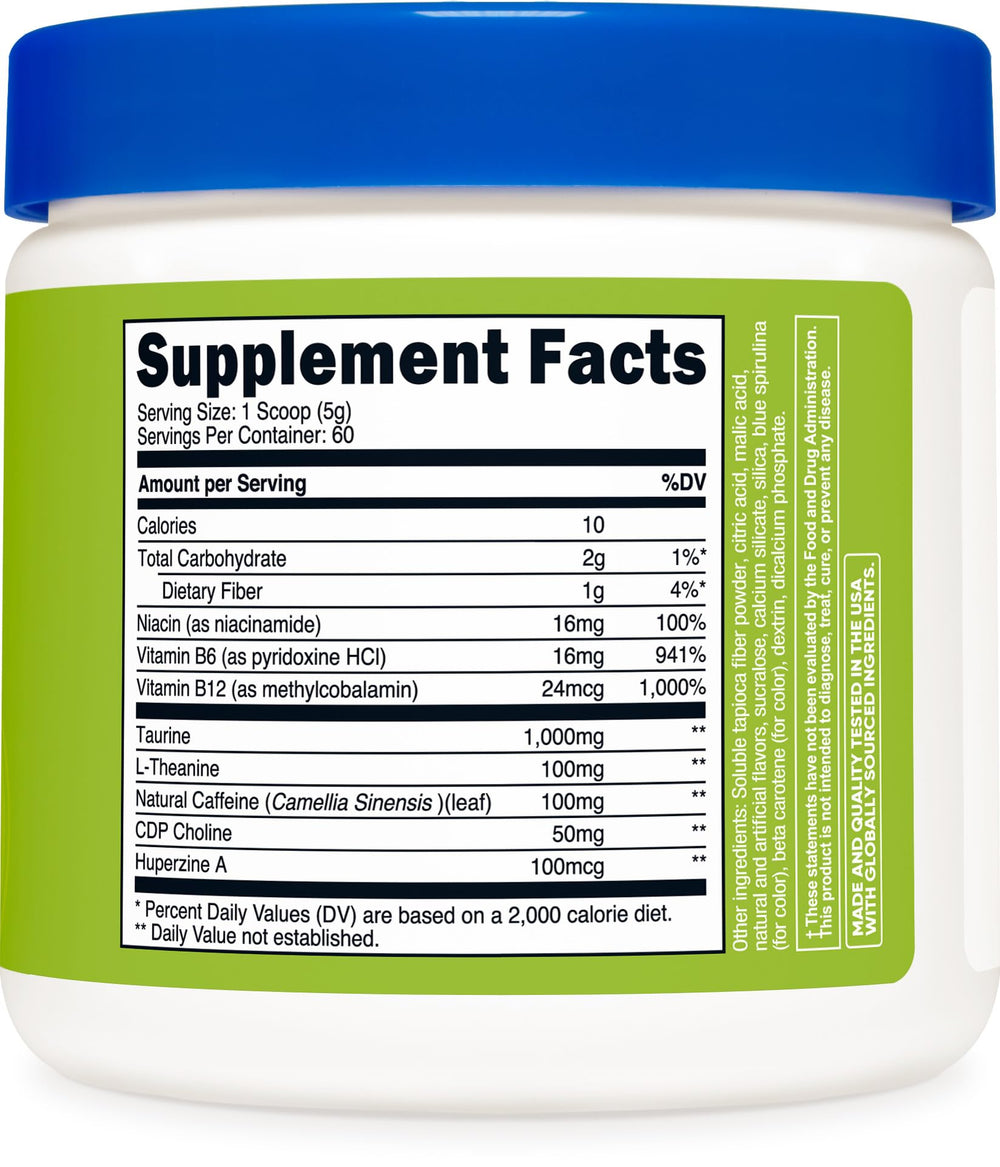 Nutricost label close-up showing 60 servings and gluten-free formula