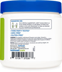 Nutricost Energy Complex Green Apple serving in cup after mixing