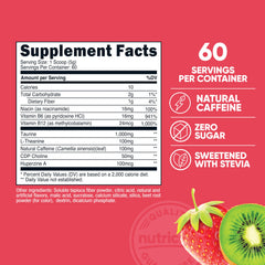Nutricost Energy Complex bottle side view highlighting gluten-free formula