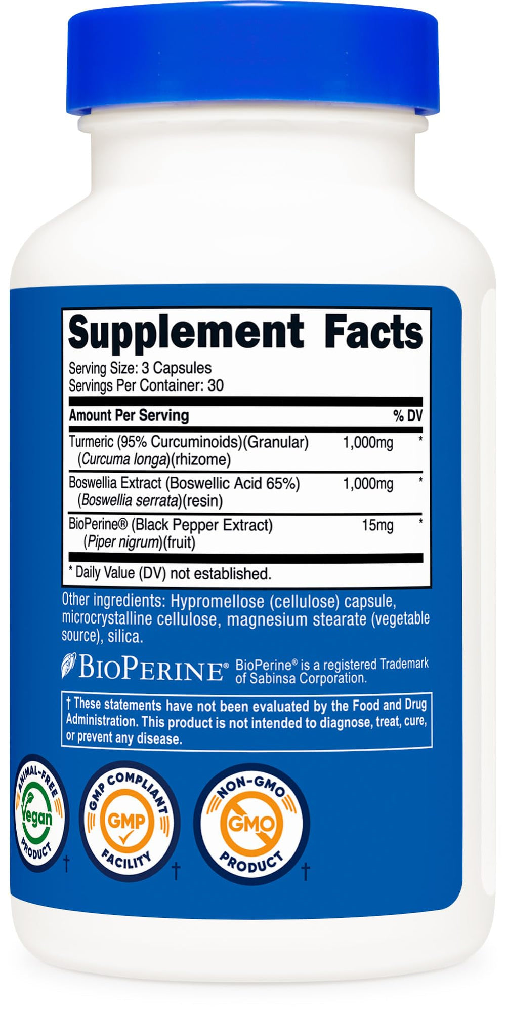 Nutricost facility certification showing NSF/GMP compliance