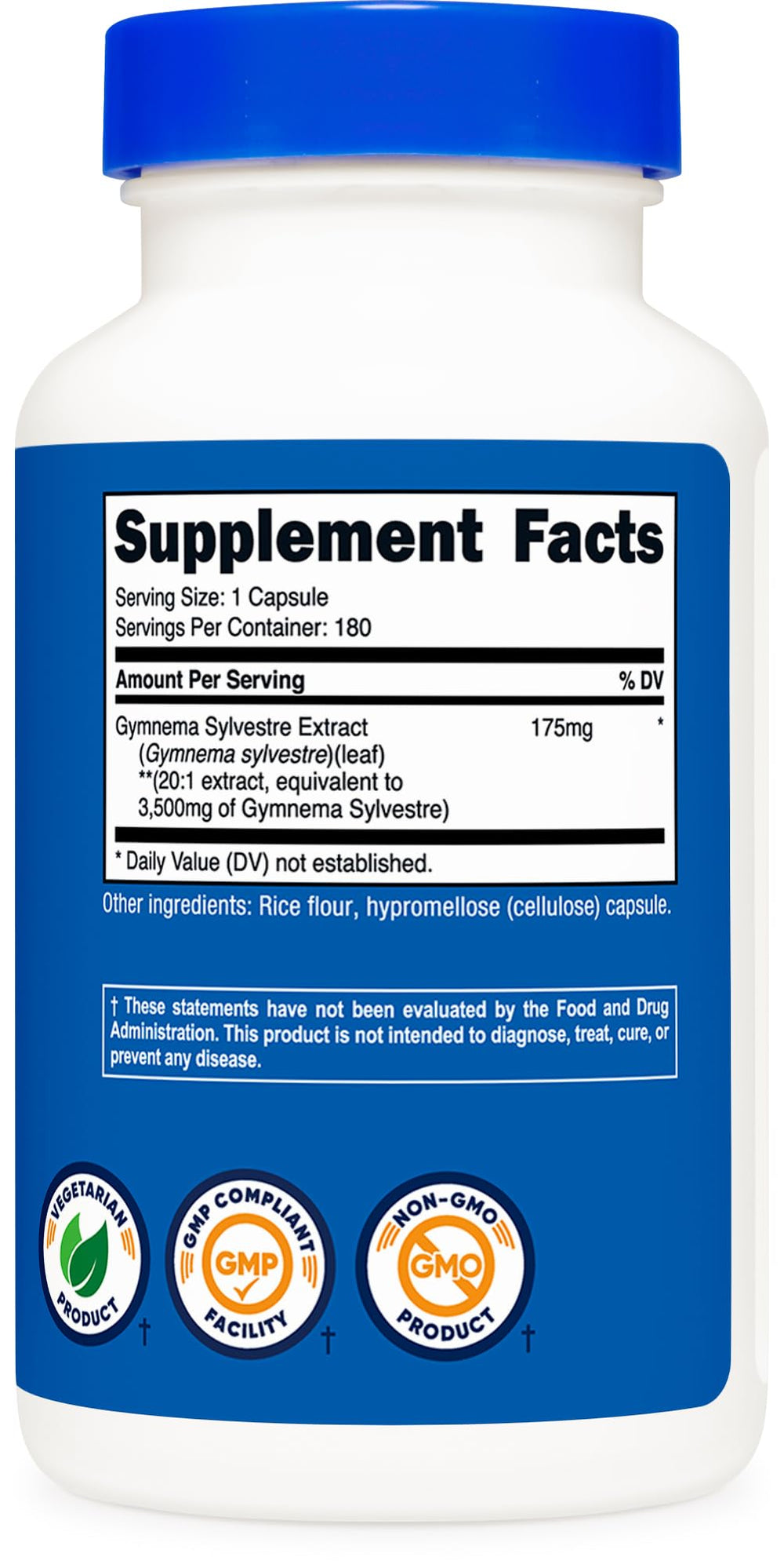 Nutricost facility certification seal (NSF/GMP/FDA) for quality