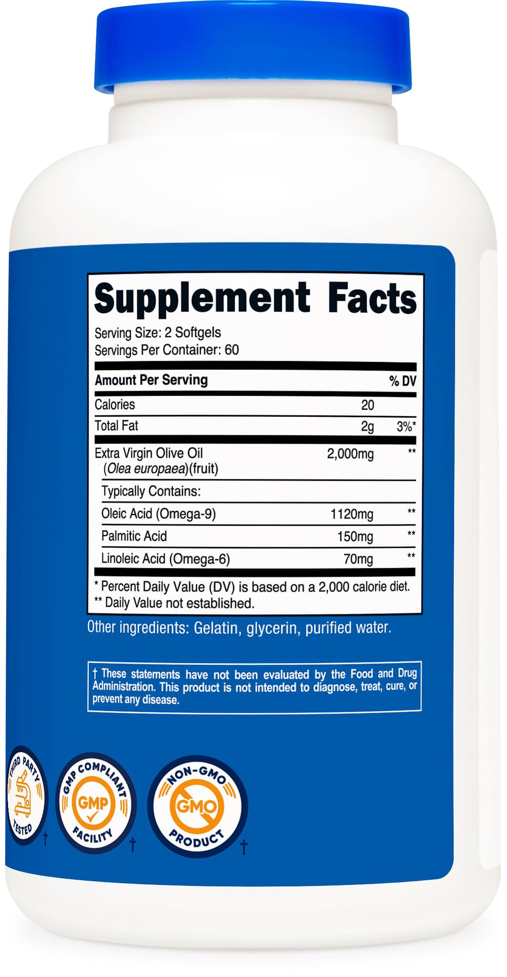 Nutricost production facility badge indicating NSF GMP FDA compliance