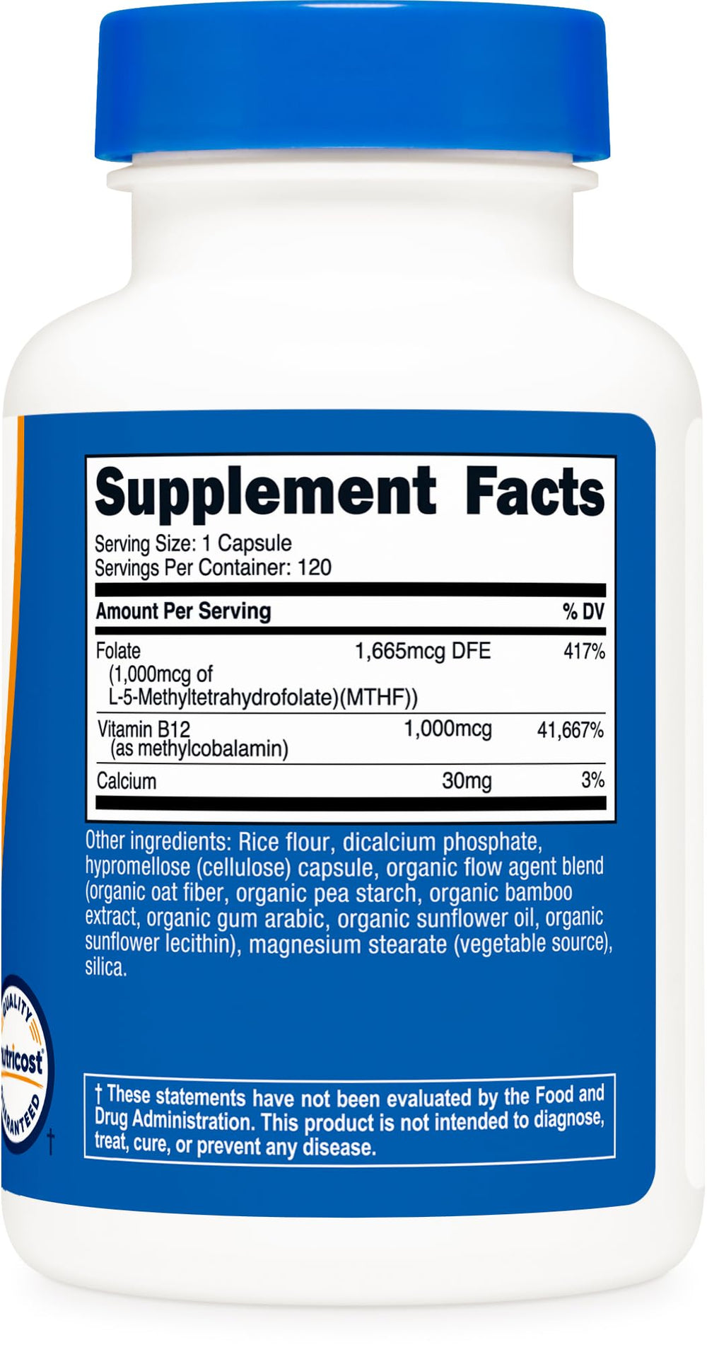 Nutricost facility quality-control shot underlining product standards.