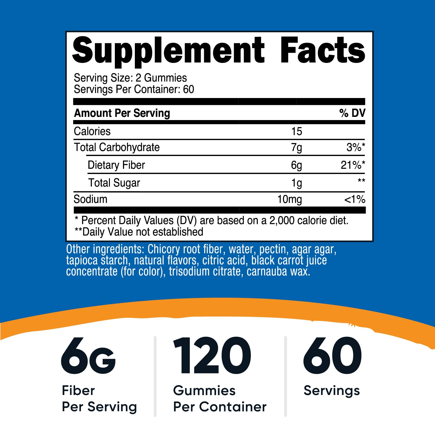 Nutricost Fiber Gummies on-the-go snack for convenient fiber intake.