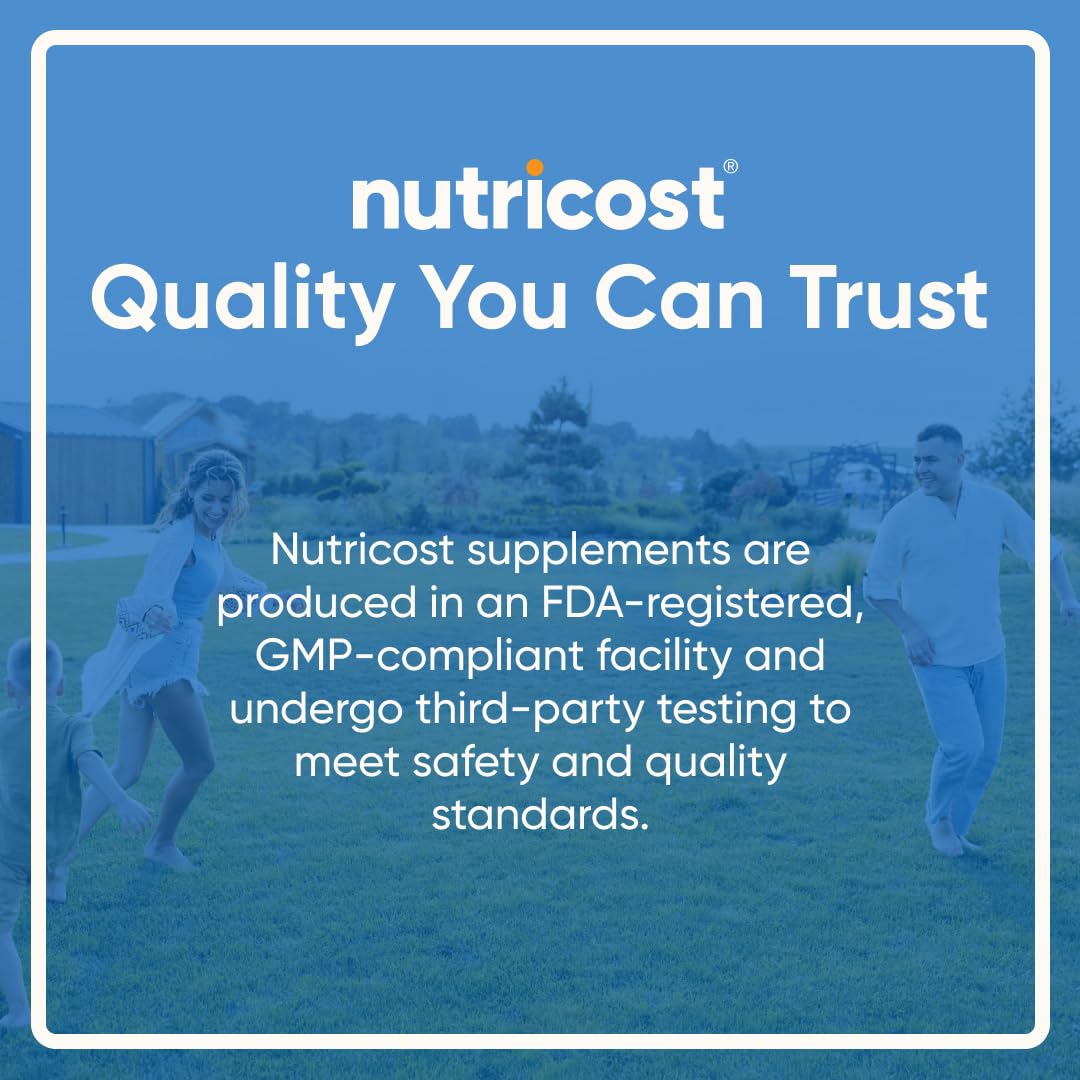 Nutricost glucosamine bottle shown as part of a daily routine for joint support