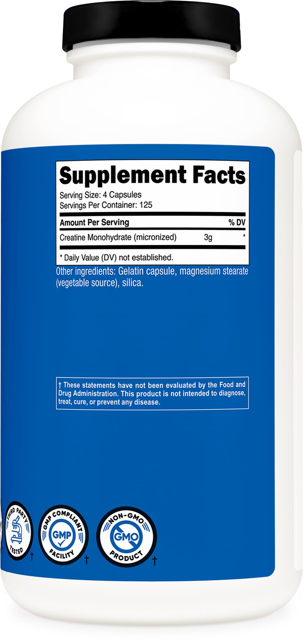 Nutricost GMP and FDA registered facility badge indicating quality standards