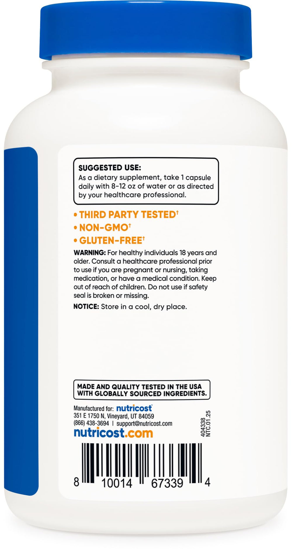 Nutricost Grape Seed Extract pouring action suggests convenient daily use
