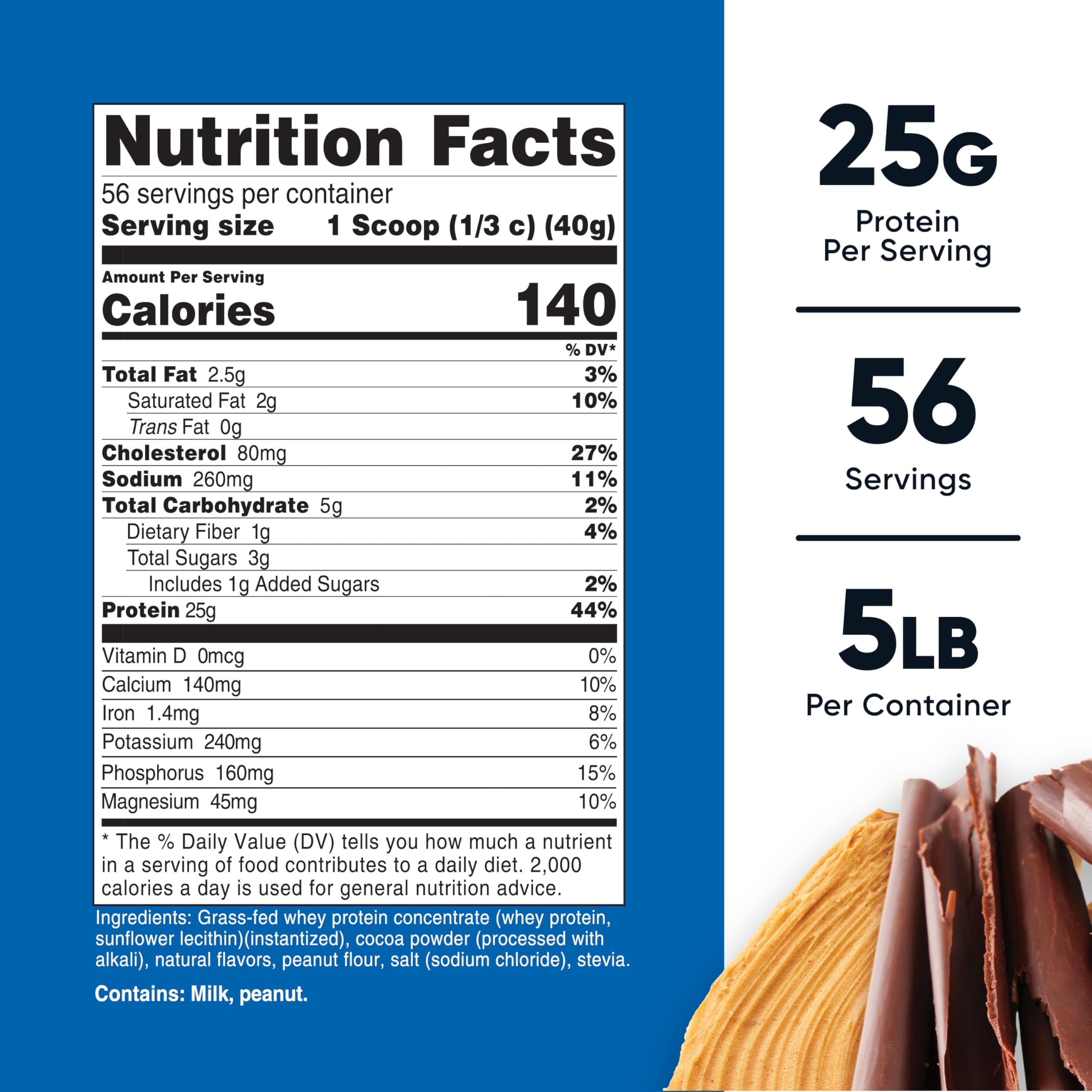 Nutricost grass-fed whey scoop demonstrates easy serving size for post-workout shakes