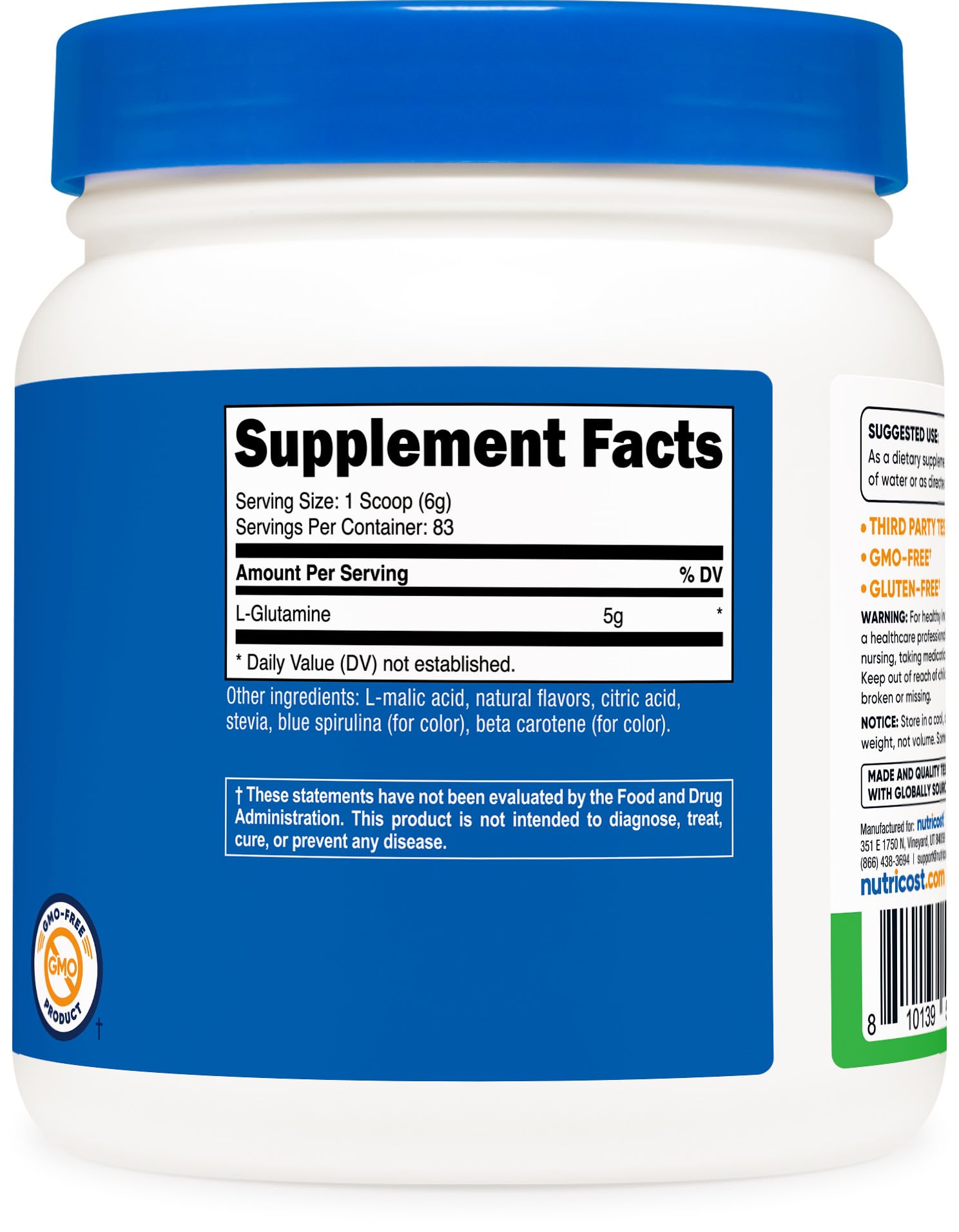 Nutricost green apple drink in a glass as a refreshing, stevia‑sweetened option
