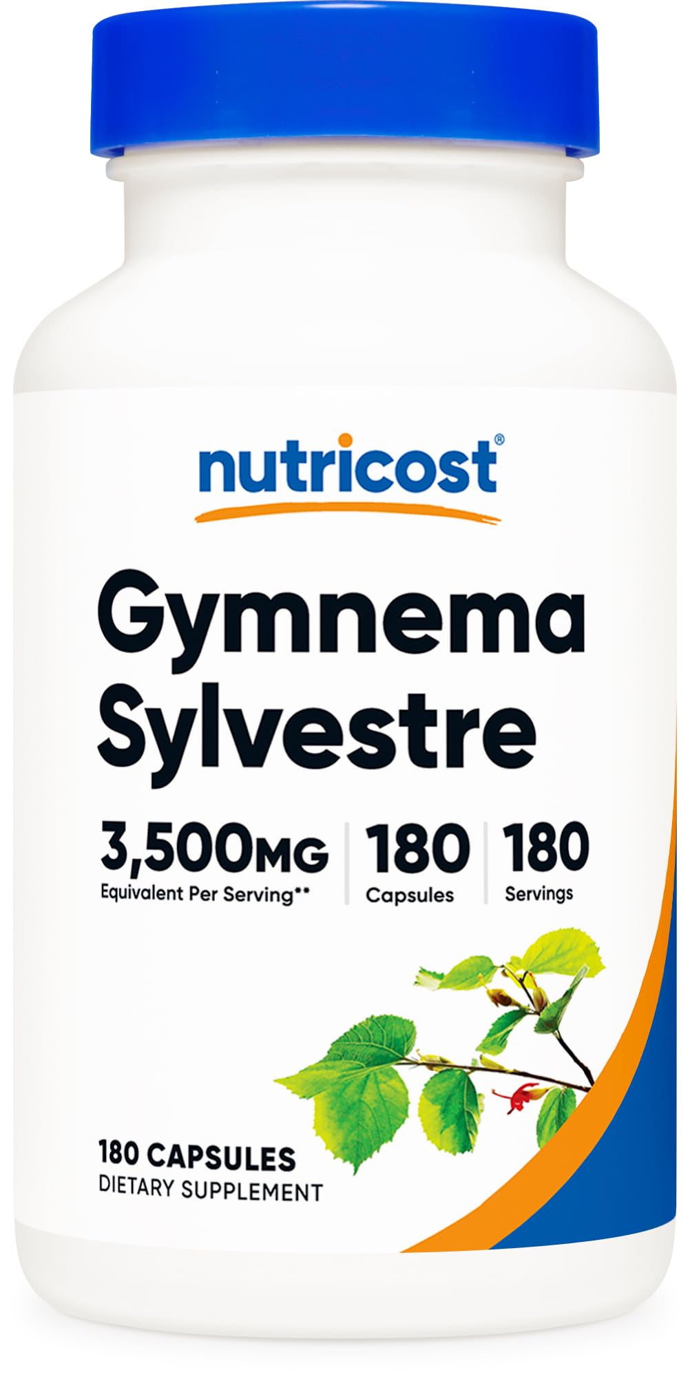 Nutricost Gymnema Sylvestre 3,500mg per serving in bottle with capsules