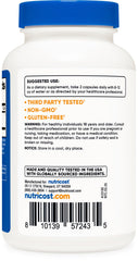 Nutricost bottle on table ready for easy daily dosing