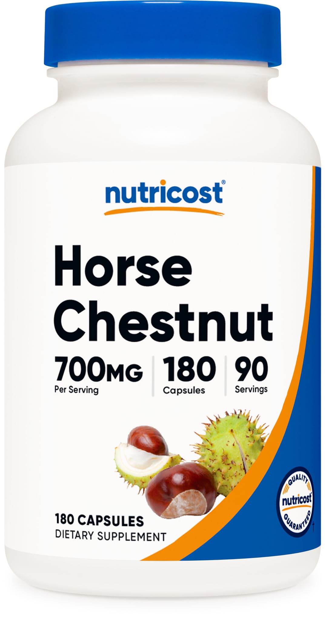 Nutricost Horse Chestnut Extract bottle showing 700 mg per serving for daily wellness